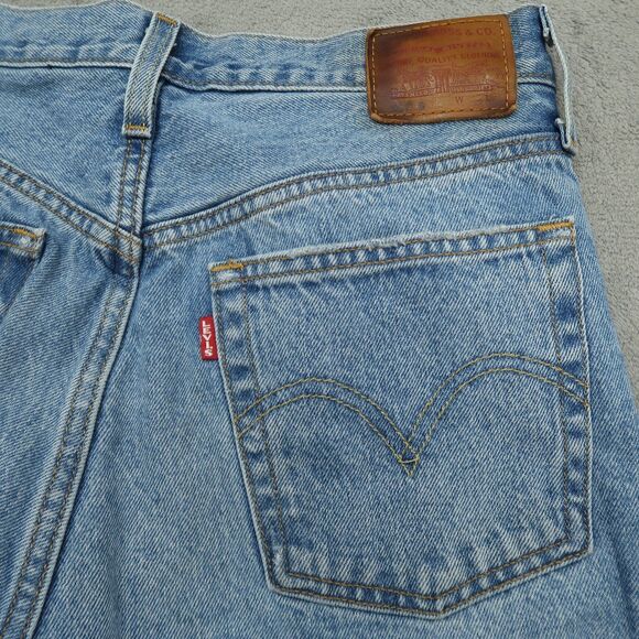 Levi's 501's Jeans Women's Size 26 High-Rise Skinny Denim 28" Inseam Destroyed - Picture 2 of 16